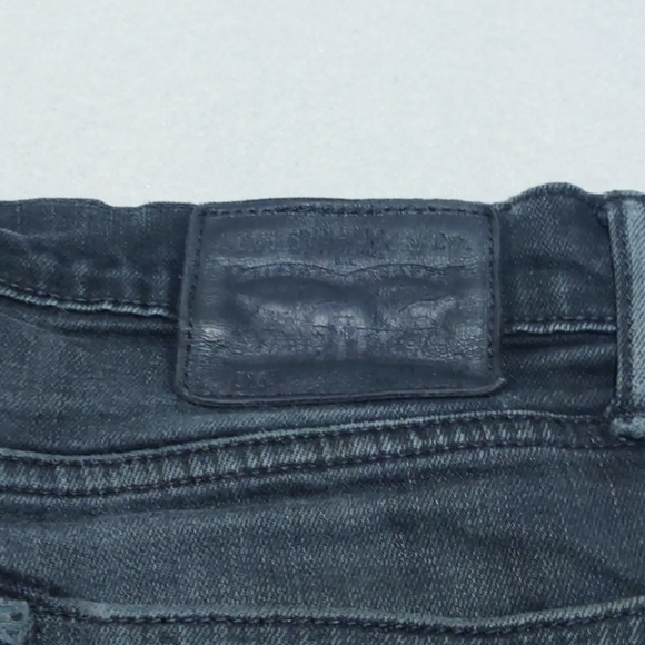 Levi's 510 Cut Off Raw Jean Shorts Summer Festival Holiday Men's W30 Black - Picture 3 of 7